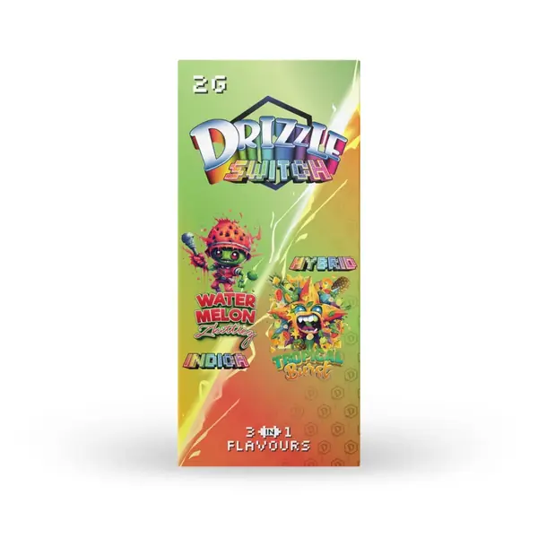 Drizzle 2g Switch Vape 3-in-1 (Watermelon Zkittlez & Tropical Burst)