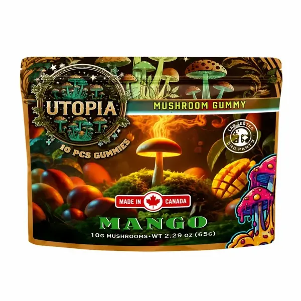 Utopia 10,000mg Mushroom Gummies - Mango