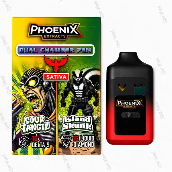 Phoenix 2G Dual Chamber Vape Pen - Sour Tangie & Island Skunk (1G/Chamber)