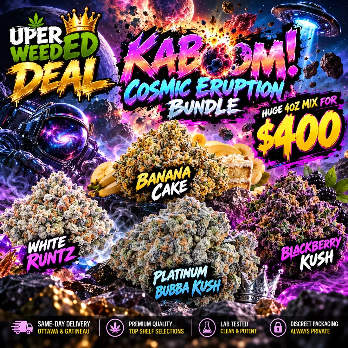 KABOOM! Cosmic Eruption Bundle (Huge 4oz Mix for $400) photo 1