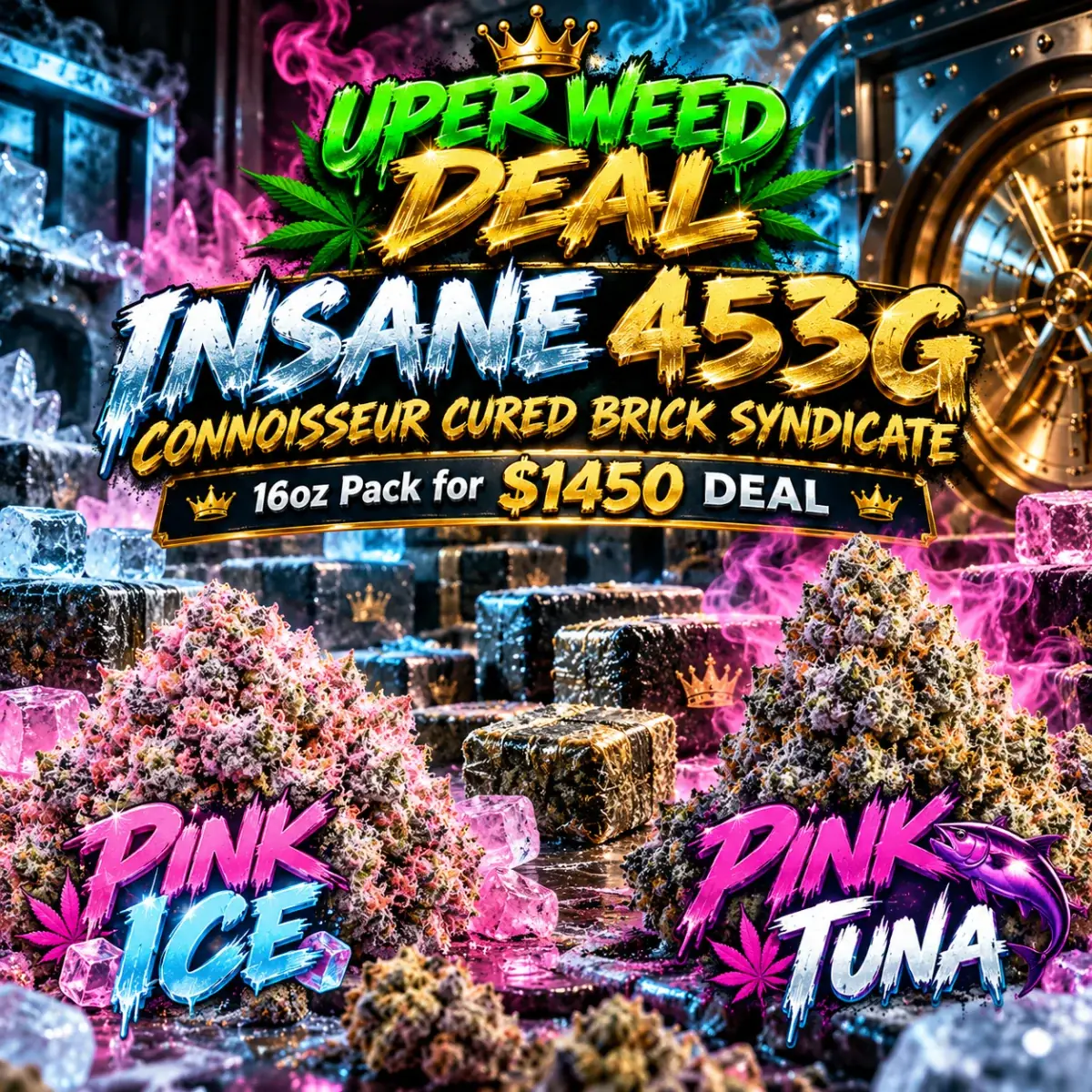 INSANE 453g CONNOISSEUR CURED BRICK SYNDICATE | 16oz Pack for $1450 DEAL photo 1